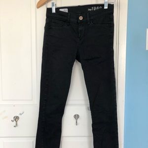 Very dark blue/black jeans